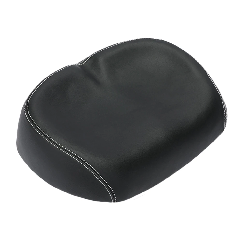 

Extra Wide Bike Saddle Cushion for Mountain Road Bikes Black Long Comfort Shockproof LightweightBreathable Riding Seat Pad