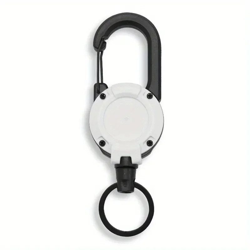 1/2/4 Stück ausziehbare, einziehbare Halterungen, Schlüsselanhänger, robuste Clip-Halterungen mit Karabiner, Schlüsselanhänger für Herren, Outdoor-Taschen – Detail 6