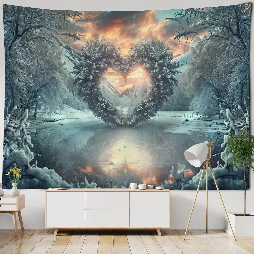 

Dream Forest tapestry wall hanging cartoon background cloth hippie home wall decoration sofa cover outdoor picnic mat bed sheet