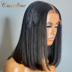 13X4 Bob Wig Bone Straight Bob Wig Lace Front Human Hair Wigs For Women Transparent Lace Frontal Wig Natural Wig Human Hair