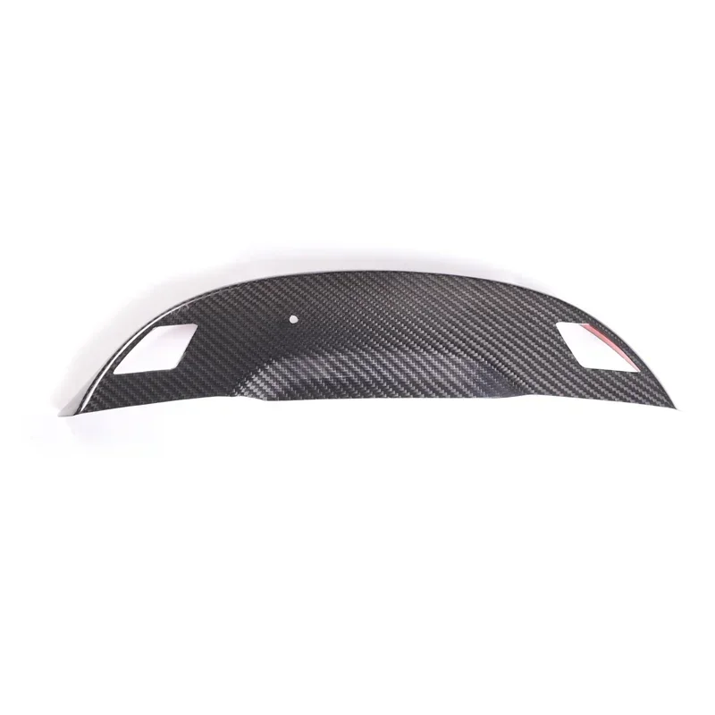 

For Chevrolet Corvette C7 Real Dry Carbon Fiber Interior Rearview Mirror Base Shell Sticker Accessories 2014-2019