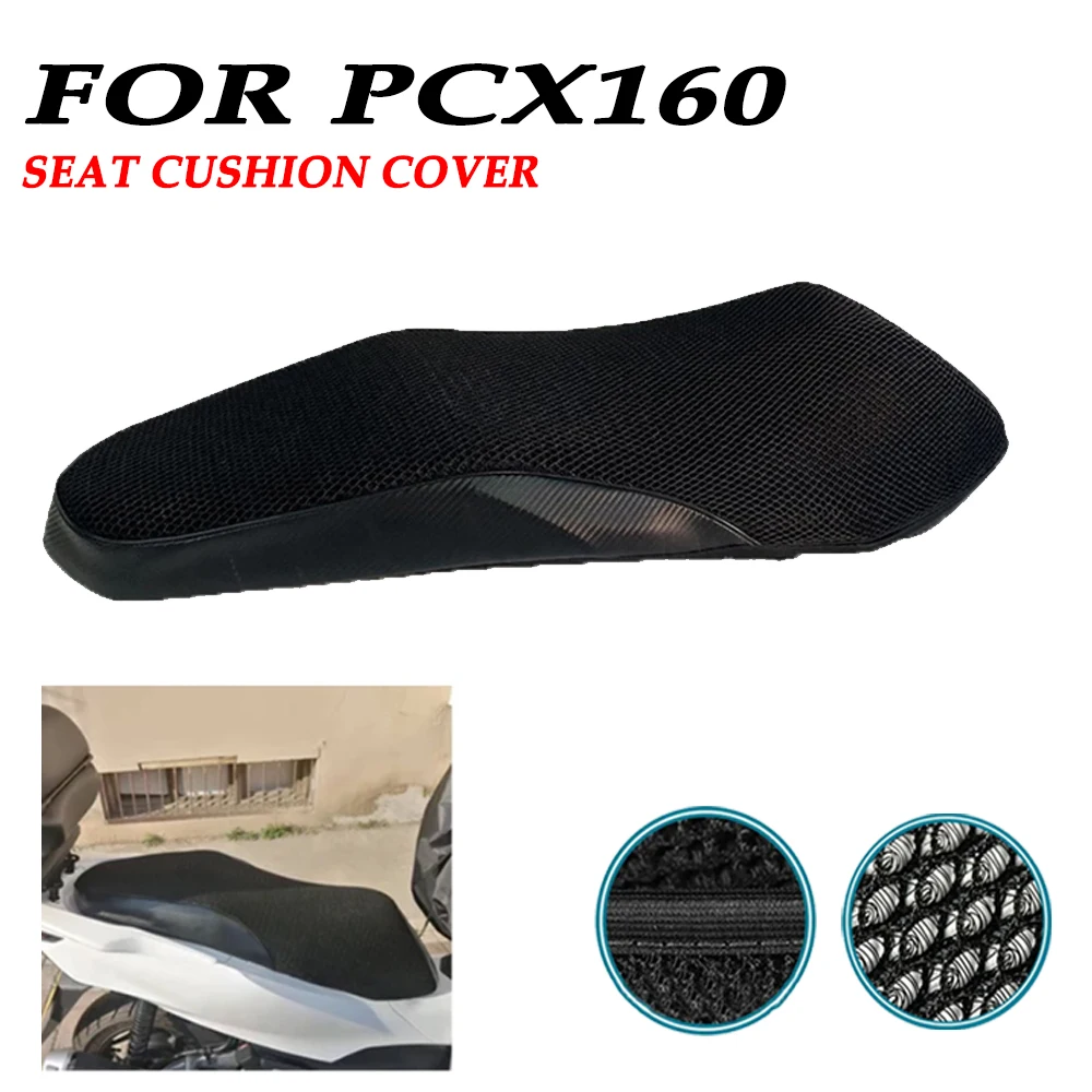 For HONDA PCX160 PCX 160 2021 - 2024 Motorcycle Cushion Seat Cover Protection Sunscreen Breathable Heat Dissipation Breathable 