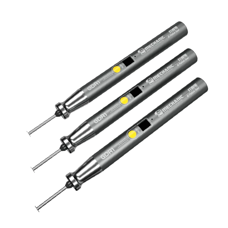 

MECHANIC IC Polishing Pen GDR 1/Grinding pen for Mobile Chips Polishing/ 9 pieces Polish tips/USB/Type-C Charger/4 hours working