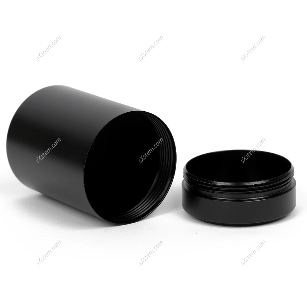 10pcs Black Portable Stash Jar-Airtight Smell Proof Durable Multi-Use Aluminum Herb Container DIY Candle Aromatherapy