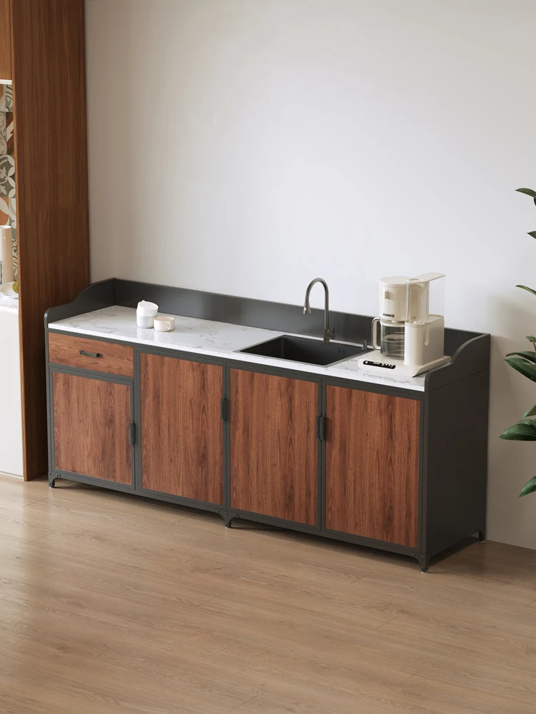 

Loft Industrial Style Wrought Iron Dining Side Cabinet Hand Washing Table Basin Living Room Against The Wall Storage Cabinet