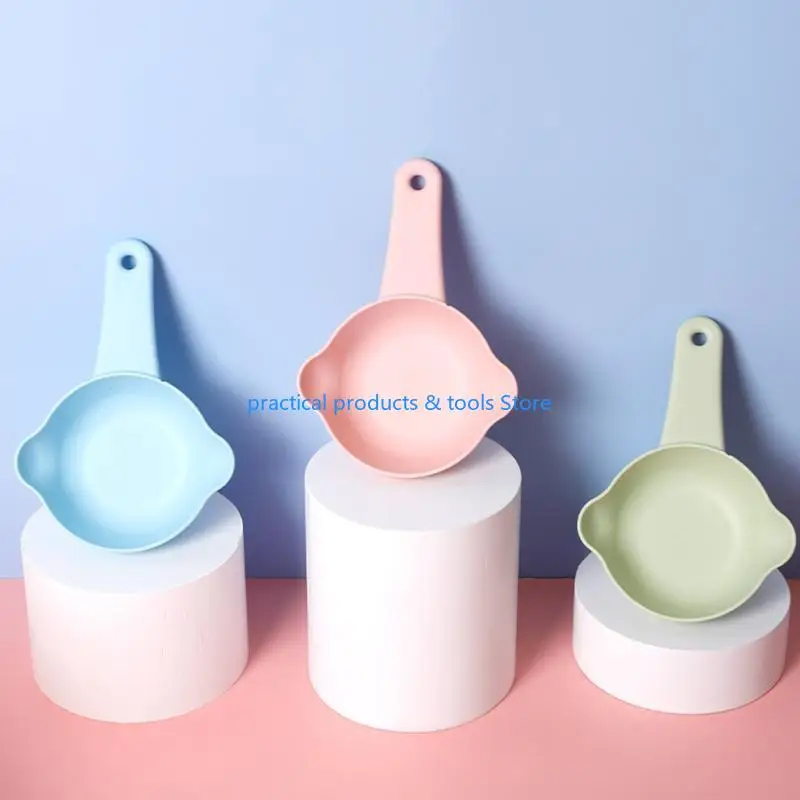 77JB красочный Scooper Cup Cup Spoon Прочный материал PP Случайный цвет