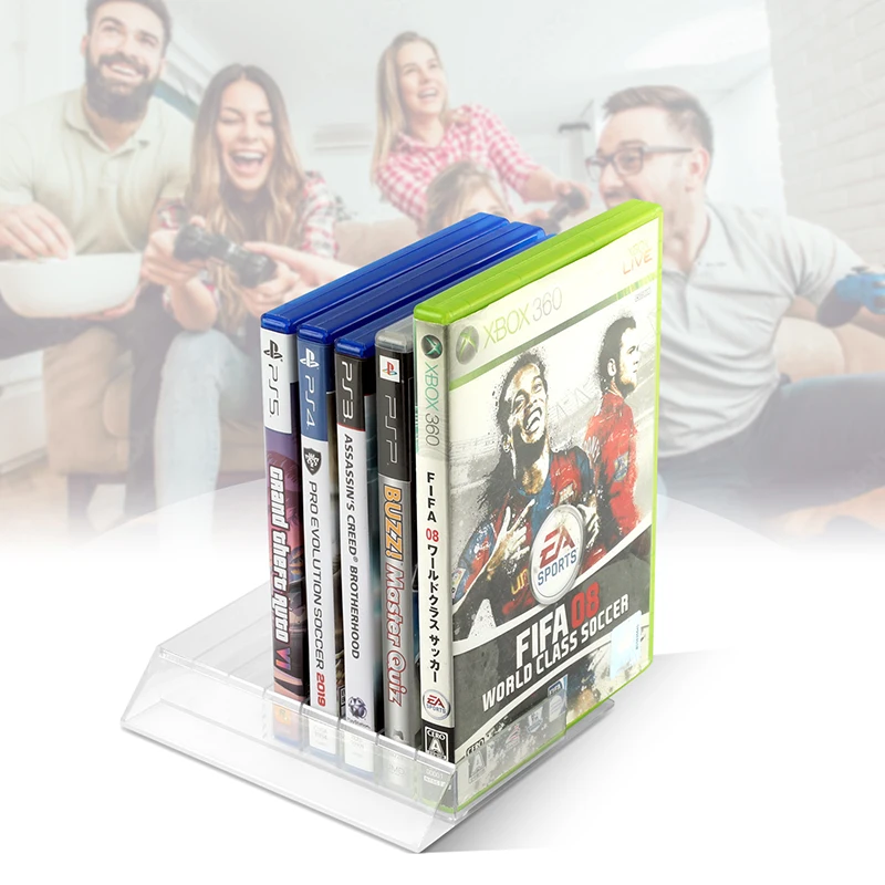 Support de support pour disques de jeu, organisateur pour PS2, PS3, PS4, PS5, Xbox 360, Xbox One, série X, SX et BlueRay