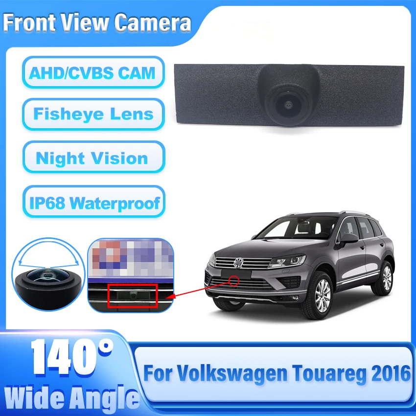 Full HD CCD Hight Quality Car Front View Parking Night Vision Positive Waterproof Logo Camera For Volkswagen For VW Touareg 2016