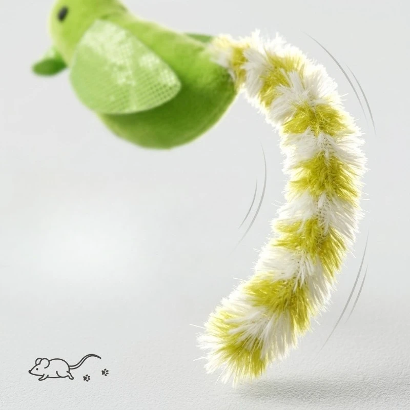 Cat Toy Simulated Bird Interactive Plush Feather Cat Teaser Toy With Bell Interactive Sounding Catnip Kitten Cat Toy Supplies S3a04e854b4f348a881392771c8945031Y