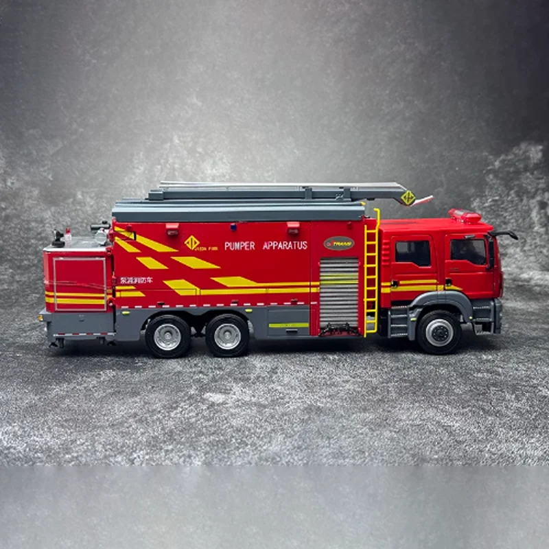 Original 1:43 Scale Suzhou Jetta Fire Truck Alloy Simulation Car Model Classics Adult Souvenir Gift Static Display