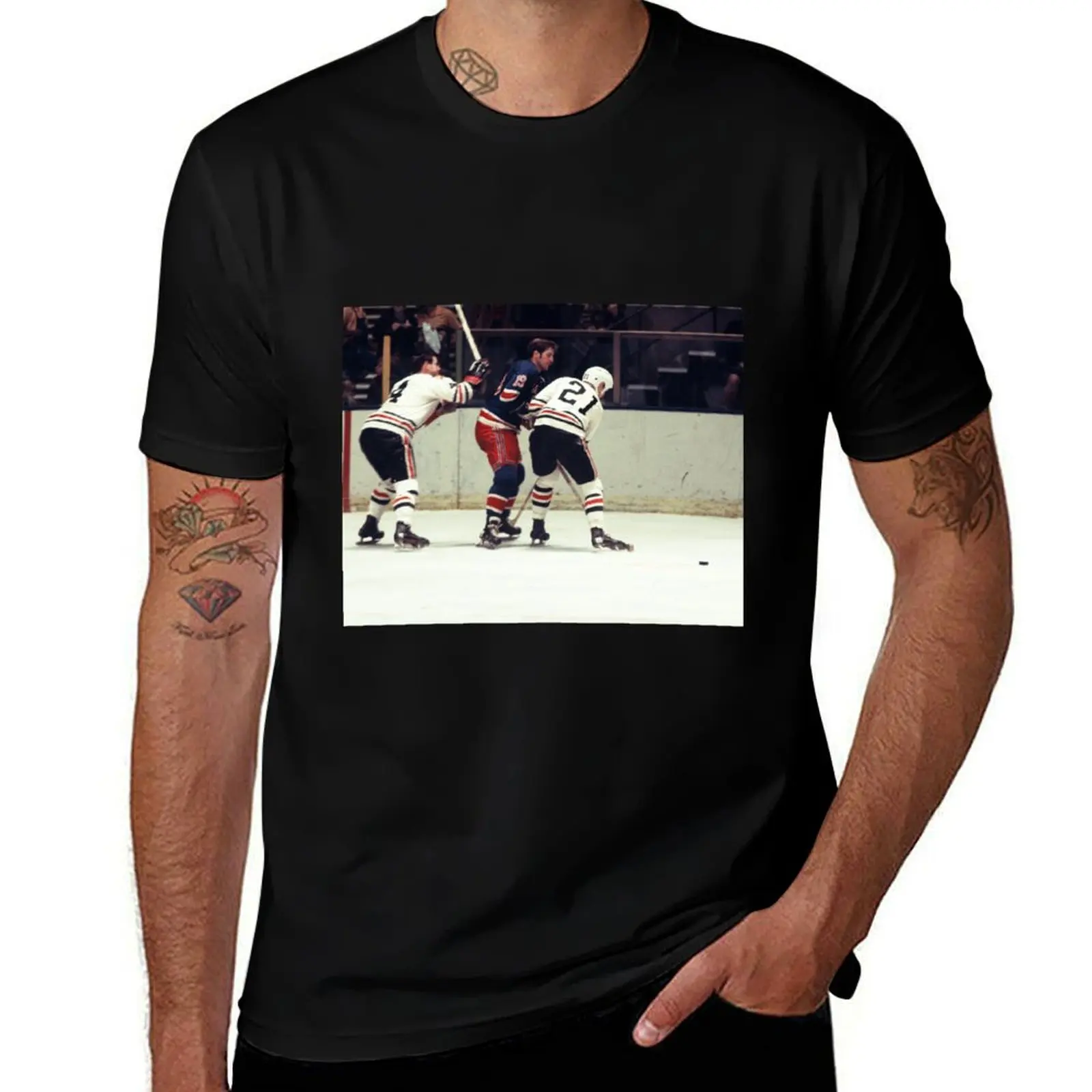 Jean Ratelle and Stan Mikita T-Shirt customizeds customs plus sizes vintage clothes mens t shirts