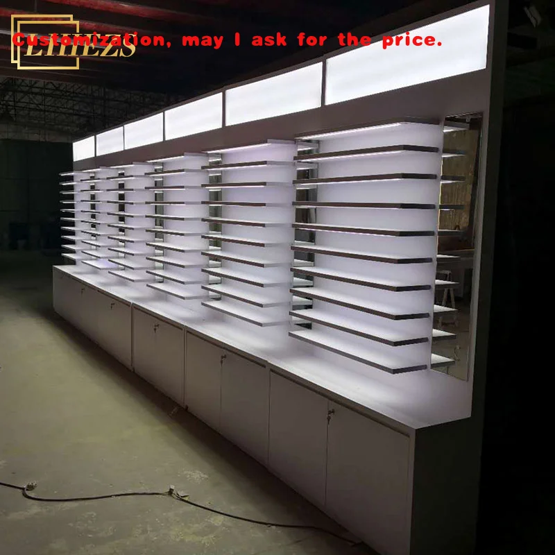 

custom.Custom Modern Eyewear Glass Drawer Cabinet Optical Shop Decorative Eyeglasses Display Shelf Optical Frames Display Cabine