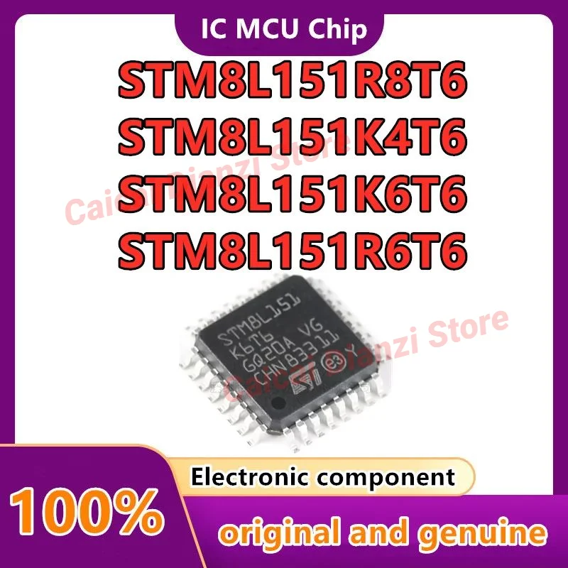 

STM8L151K6T6 STM8L151K4T6 STM8L151R8T6 STM8L151R6T6 STM8 STM8L STM8L151 Комплект микроконтроллера 16 МГц (MCU/MPU/SOC) чип 10 шт.