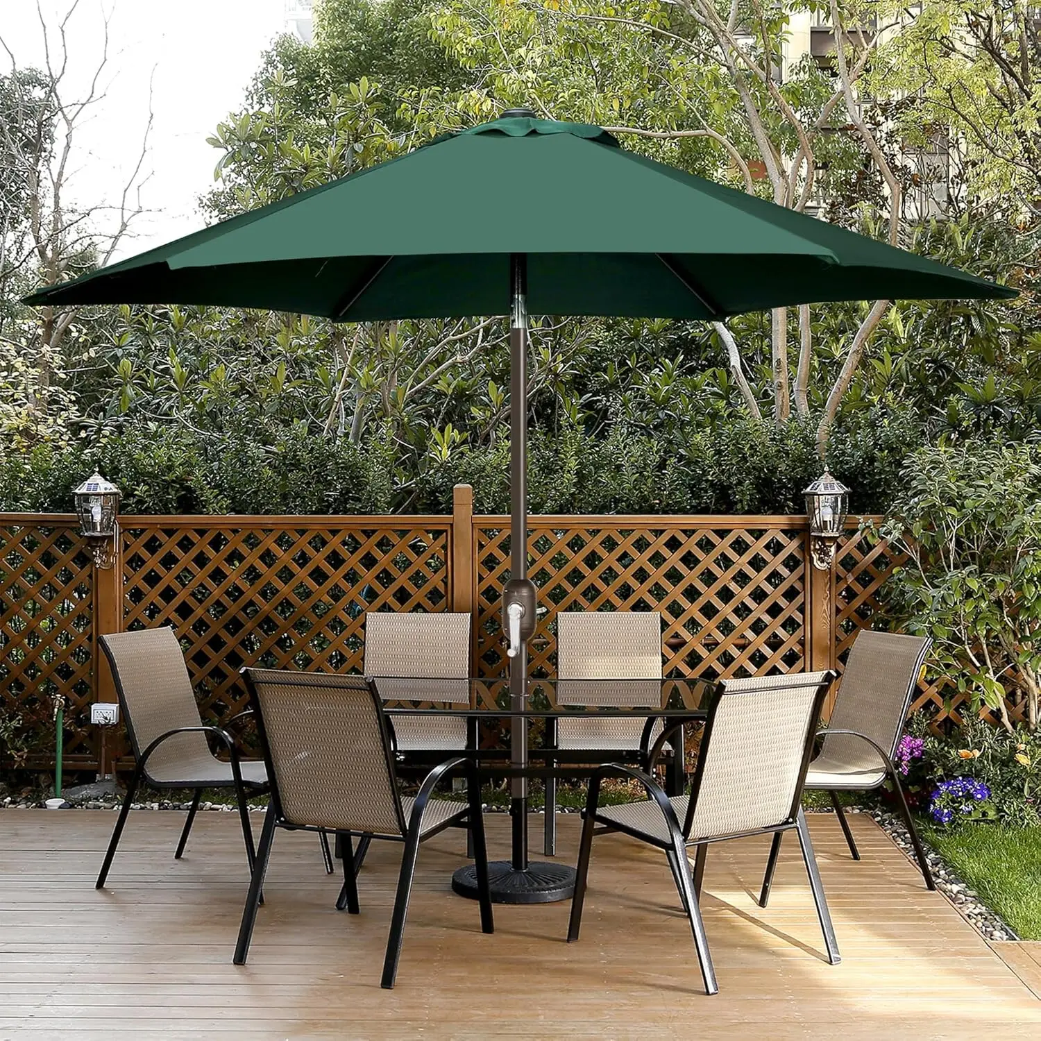 2.7m, 8-rib patio umbrella (only umbrella cloth, no rib bracket), patio umbrella replacement canopy, green