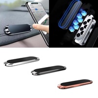 Magnetic Car Phone Holder Dashboard Mini Strip Shape Stand Universal Bracket Metal Magnet GPS Car Mount for Wall Car Accessories