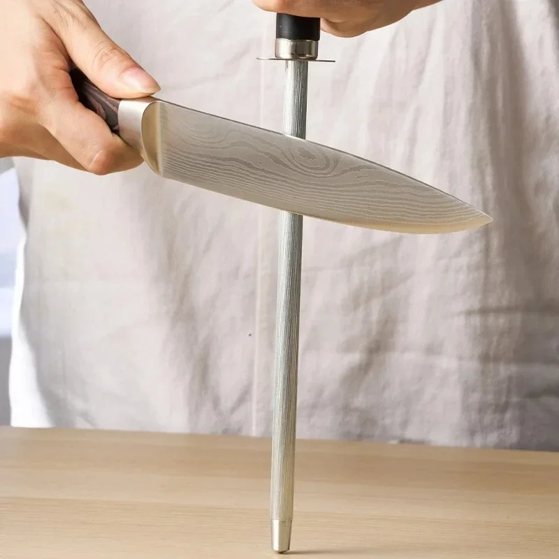 Professional Grinding Tool Stick Stainless Steel Diamond Sharpening Honing Steel Knife Sharpener Rod