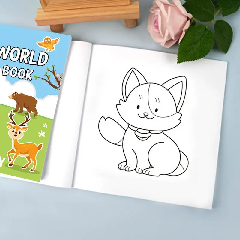 

Animal Coloring Book Adorable Animal Character Drawing Book Kids Coloring BookDoodles Coloring Pages Holiday For 3-5 Years Old