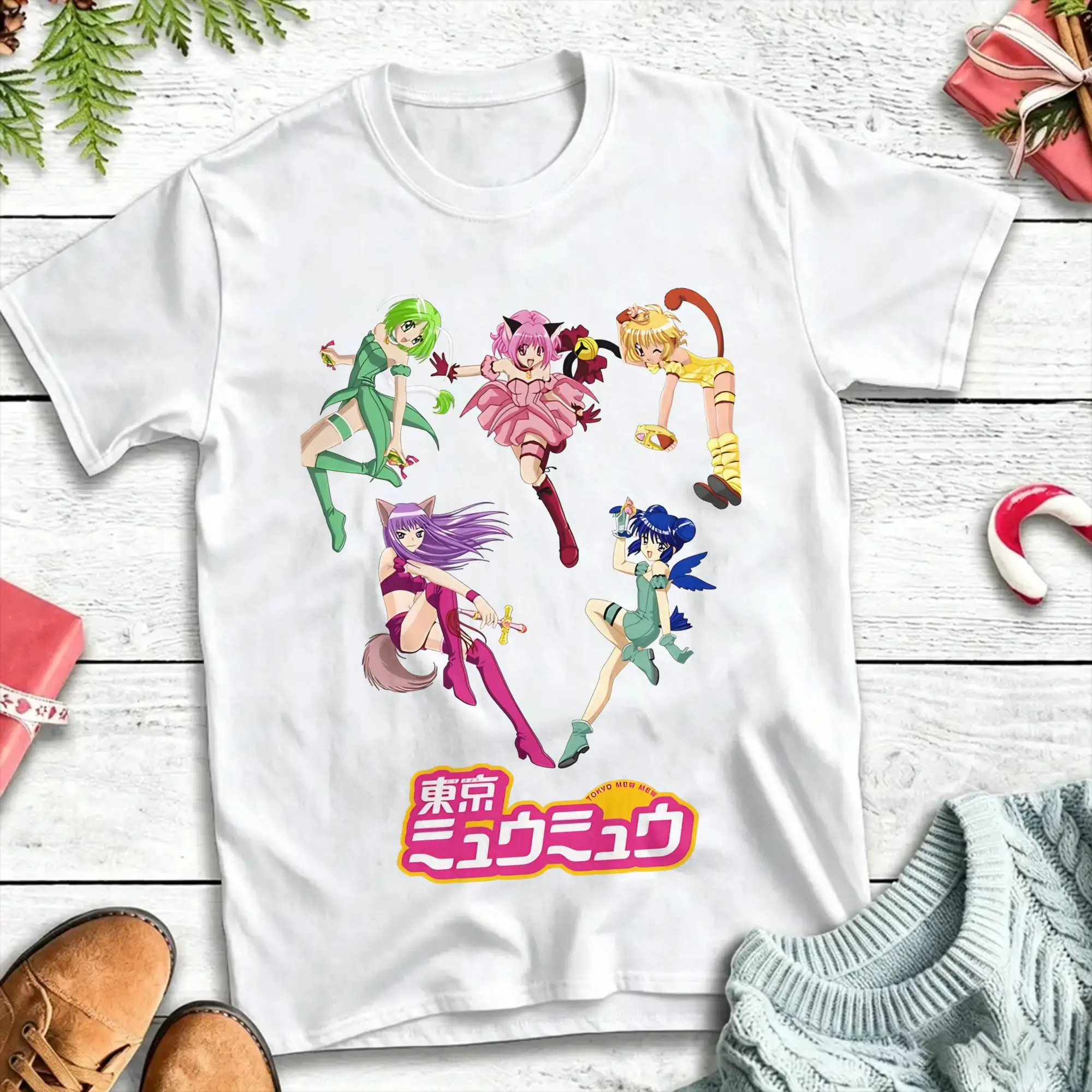 Tokyo Mew Mew T Shirt Mens  Awesome T-Shirts Summer Round Neck Hippie Tee Shirt Design Plus Size Clothes