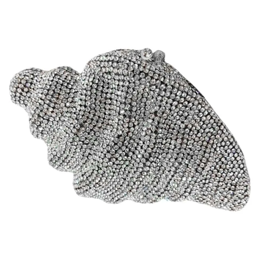 

Вечерние клатчи с серебряными раковинами и бриллиантами для свадебной вечеринки, роскошные свадебные кошельки с кристаллами, сумки со стразами, клатчи