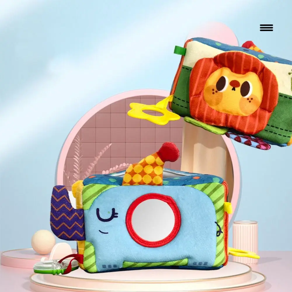 Figure Model Can't Tear Tissue Box Doll Toy Decorative Baby Facial Tissue Box Anime Collectible Early Education Model Toy