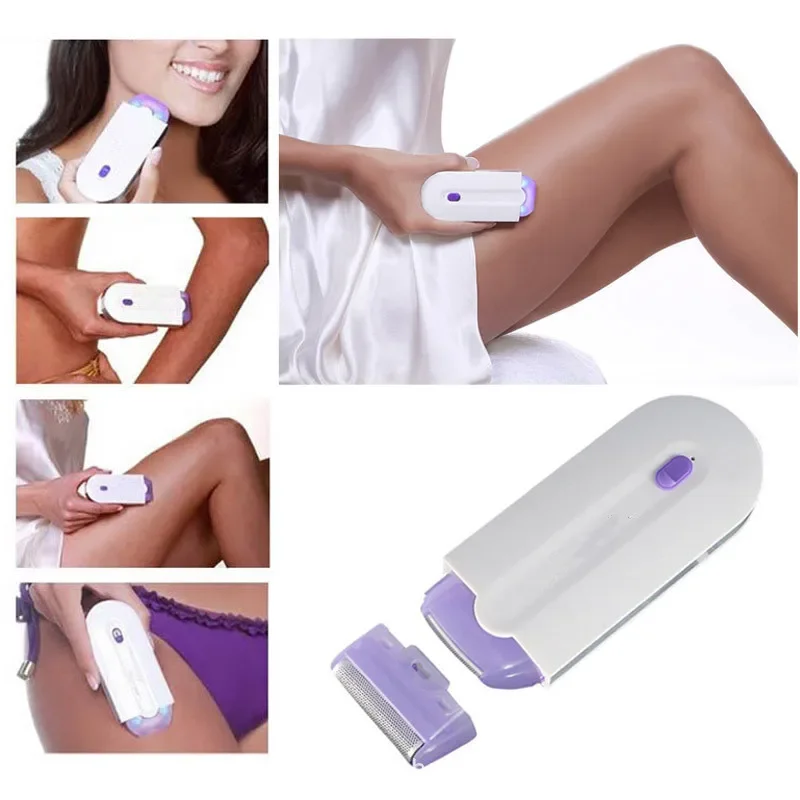 Women's Epilator Painless 2 IN 1 Hair Remover Epilator Body Face Leg Bikini Shaver Hair Removal Hair Trimmer Shaving Device view 2