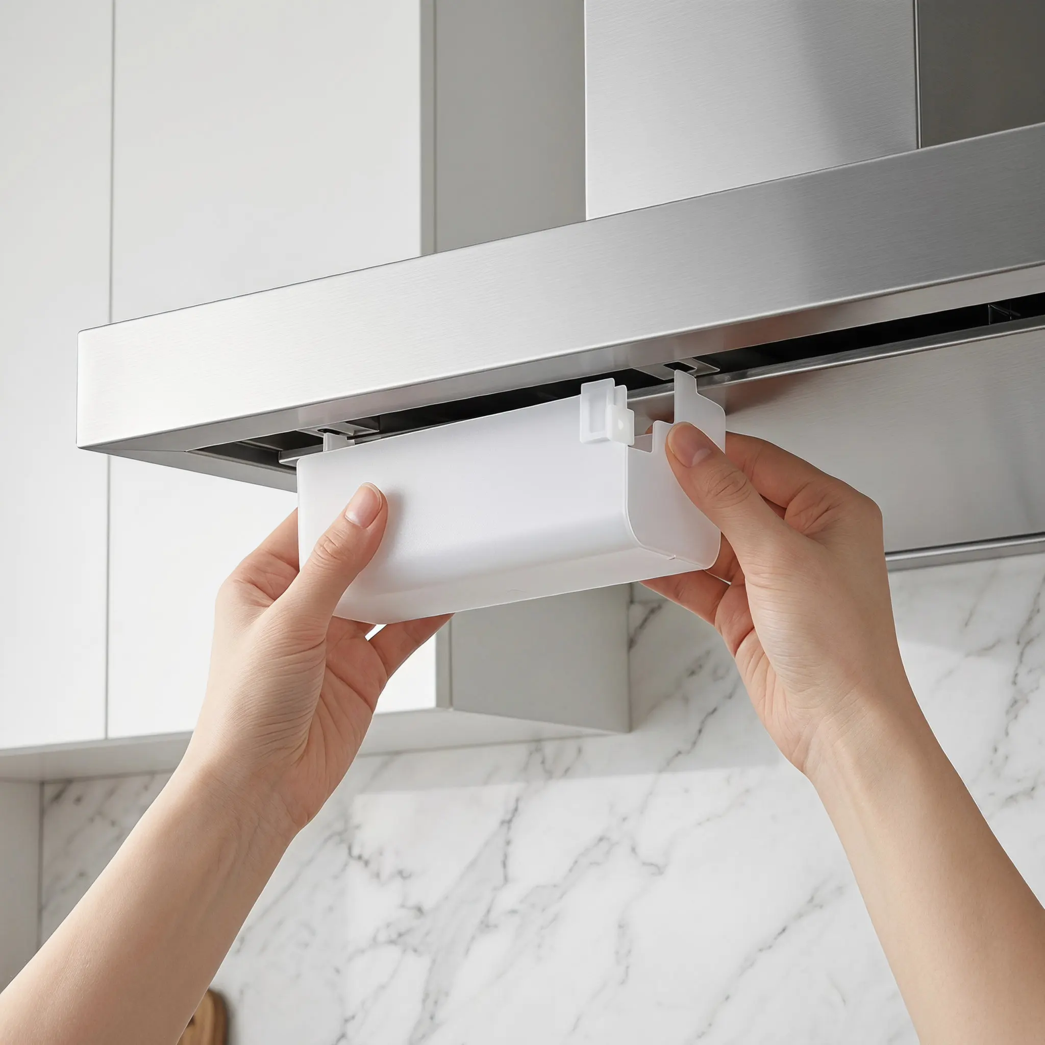 2Pcs Range Hood Light Cover Replacement Heat Resistant Panel Easy Snap Installation for Kitchen Vent Hood Lamp