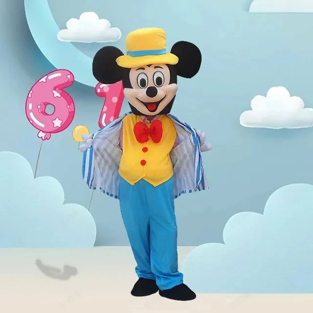 Cosplay Mickey Minnie Mouse mascotte set klassieke stripfiguren reclame evenement partij volwassen cosplay kostuum Disney
