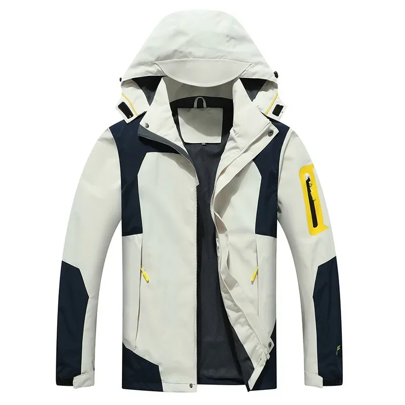 

Men's Jacket Spring and Autumn Thin Outdoor Bomber Jacket Pilot Hooded Baseball Mountaineering Coat Plus Size 6XL