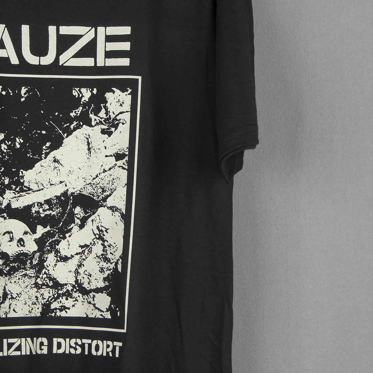 Gauze ‎T-Shirt Equalizing Distort Japanese Hardcore Punk T-Shirt The Comes Men\'s Clothing Short Sleeve Cotton Tee Shirt