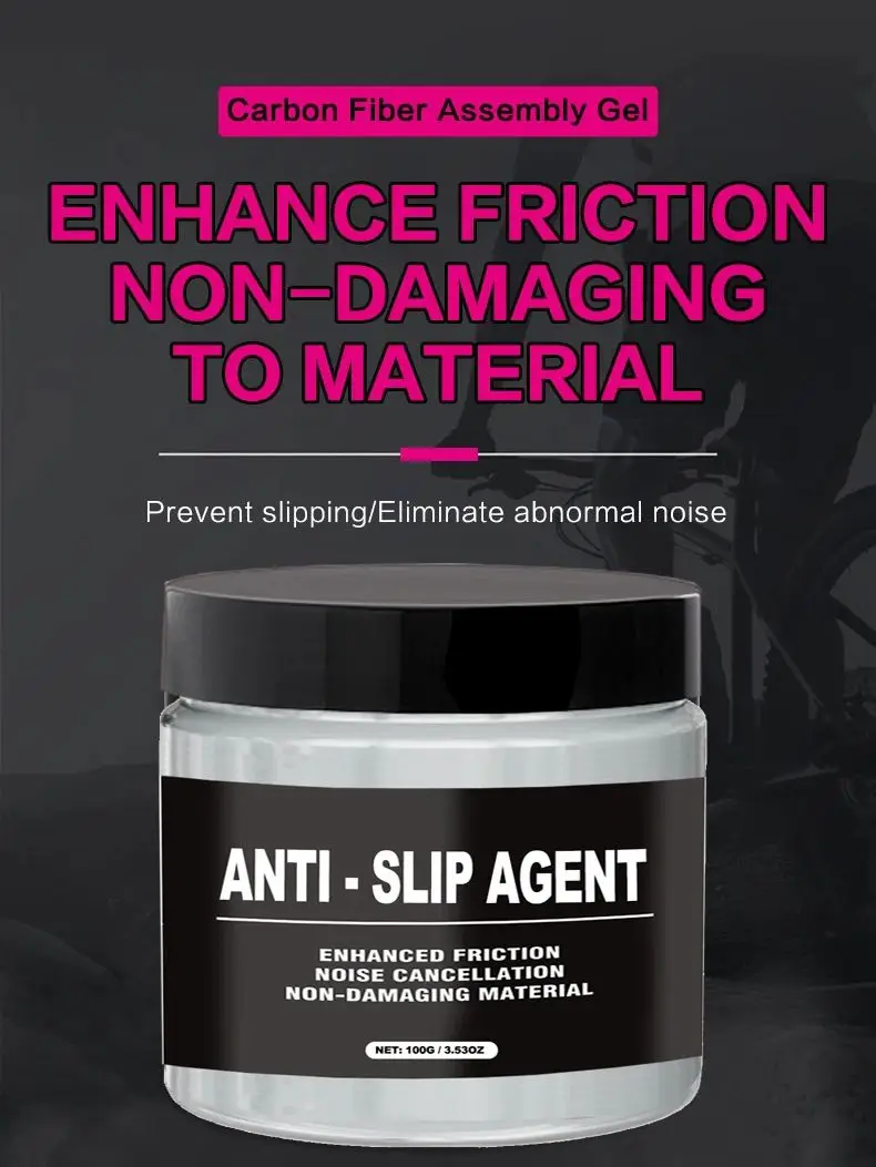 AliExpress NONE 50/100g Carbon Fiber Assembly Gel Non-Slip Lube Paste Enhance Friction Suitable for Handlebars And Seat Posts Fit for All Bike
