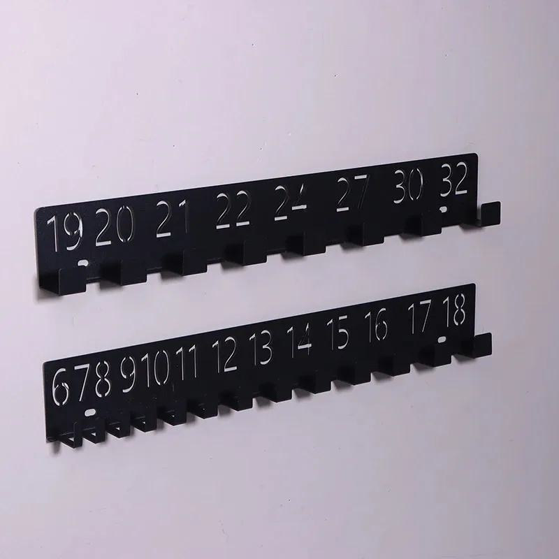 High Load Bearing Numbered Wall Hooks Durable Cast Iron Material Wall Mounted Heavy Duty Hangers Perfect for Garage Tools