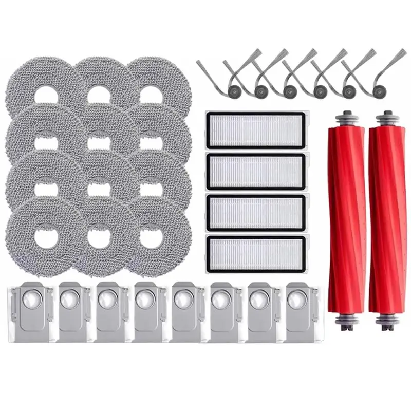 

A010 For Roborock Qrevo L/QR 798/QV 35A/QR 598 Vacuum Cleaner Replacement Parts-Main Brush Side Brush Hepa Filter Mop Cloth Dust