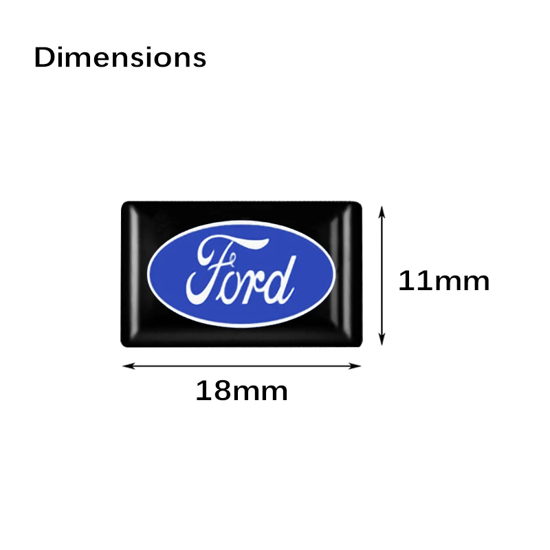 10pcs/set 3D Styling Car Epoxy Emblem Stickers Decor Accessories For Ford ST Fiesta Ranger Mondeo Mustang FOCUS 2 3 4 5 EcoSport
