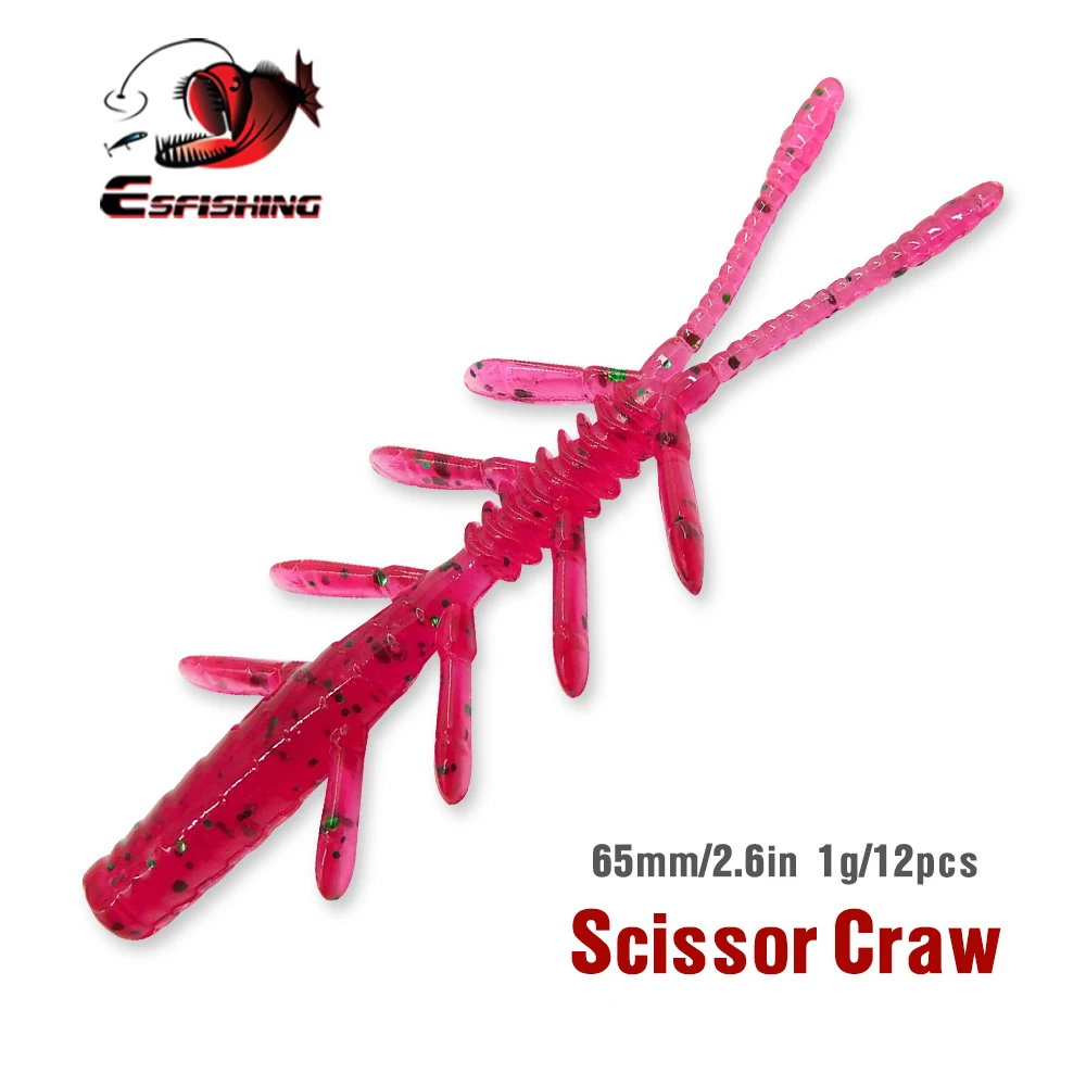 ESFISHING Tijera Craw 65mm para señuelo blando
