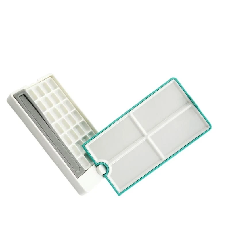 لوحة ألوان مائية فارغة لون ماء صناديق صينية صينية صينية صناديق لوحة الطلاء صينية للفنانين البالغين