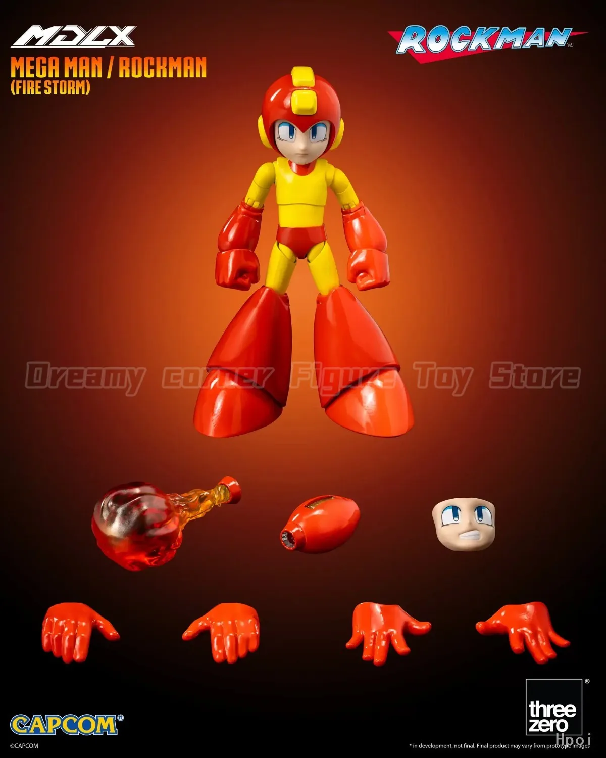 

【In Stock】Threezero MDLX Rockman FIRE STORM Toy Collection Action Figure Model
