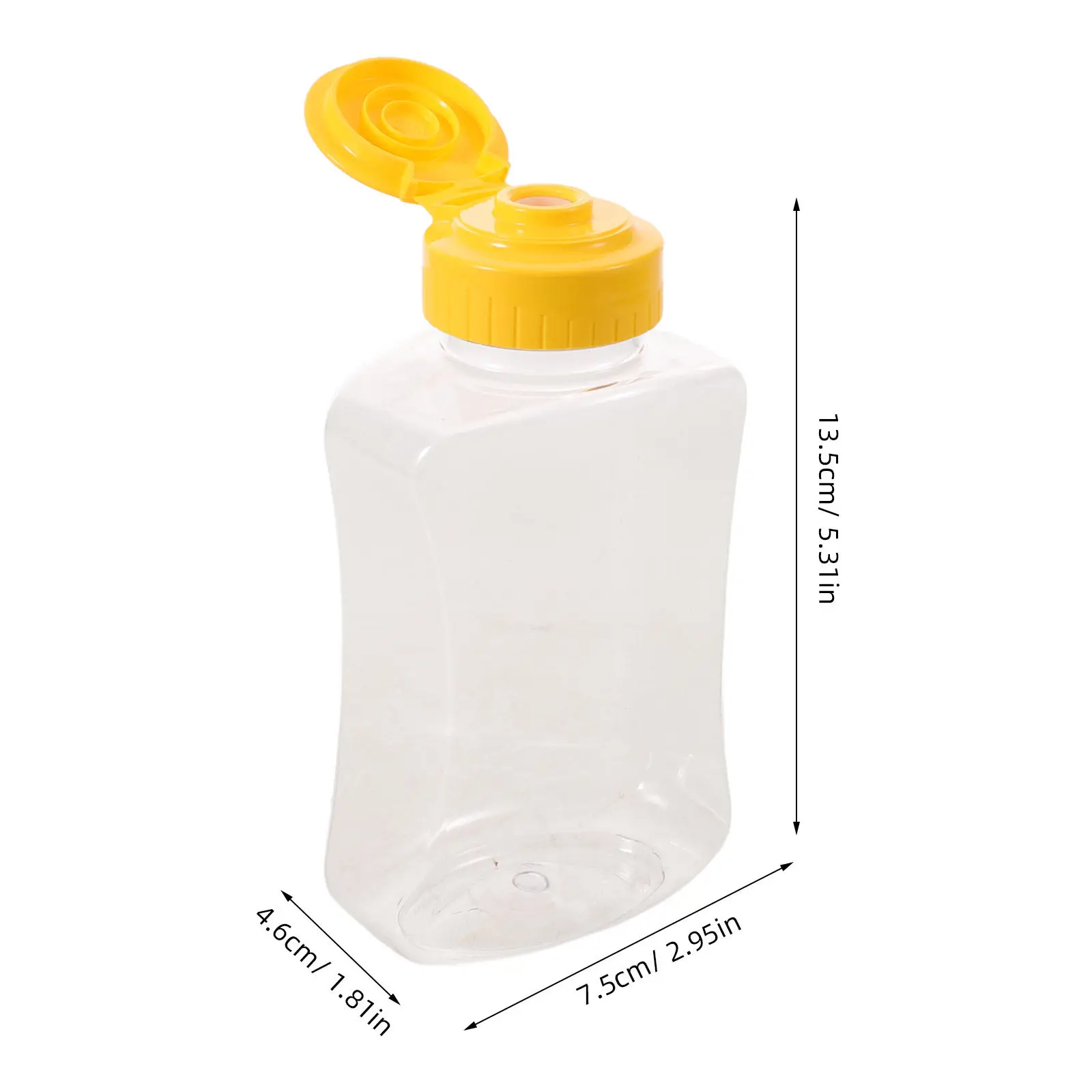 4Pcs 180Ml Honey Squeeze Bottle Plastic Leakproof Dispenser Transparent Reusable Travel Kitchen Condiment Container for Honey view 2