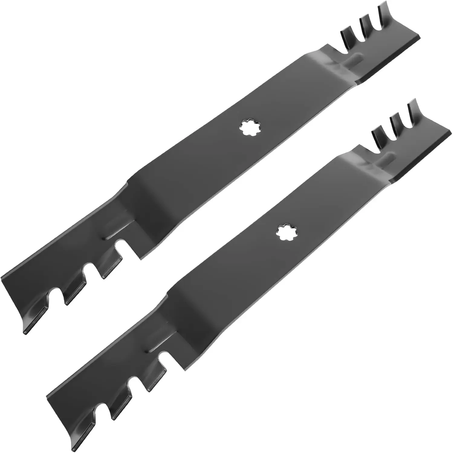 2 Pack GX22151 GY20850 Mower Blades for John Deere 42 Inch D105 D130 S100 S110 S240 X300 E100 E110 LA135 Replaces no. AM141033