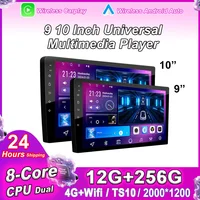 Android 15 2 Din Radio de coche Carplay Android Auto 9 10 pulgadas reproductor Multimedia Universal DSP AM RDS AHD GPS WIFI Auto radio 8 Core