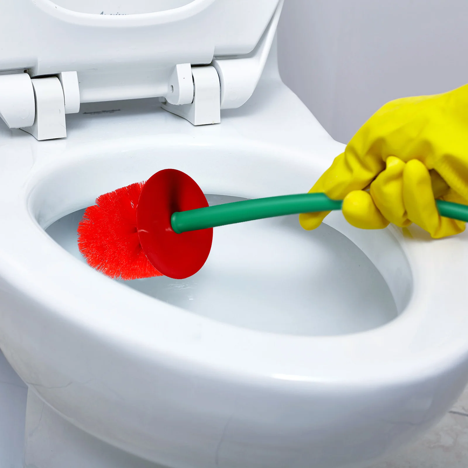 

1Set Cherry Shape Toilet Brush and Holder Kit Soft Bristles Bathroom Cleaning Lavatory Public Toilet Use Cleaning Brush Kit