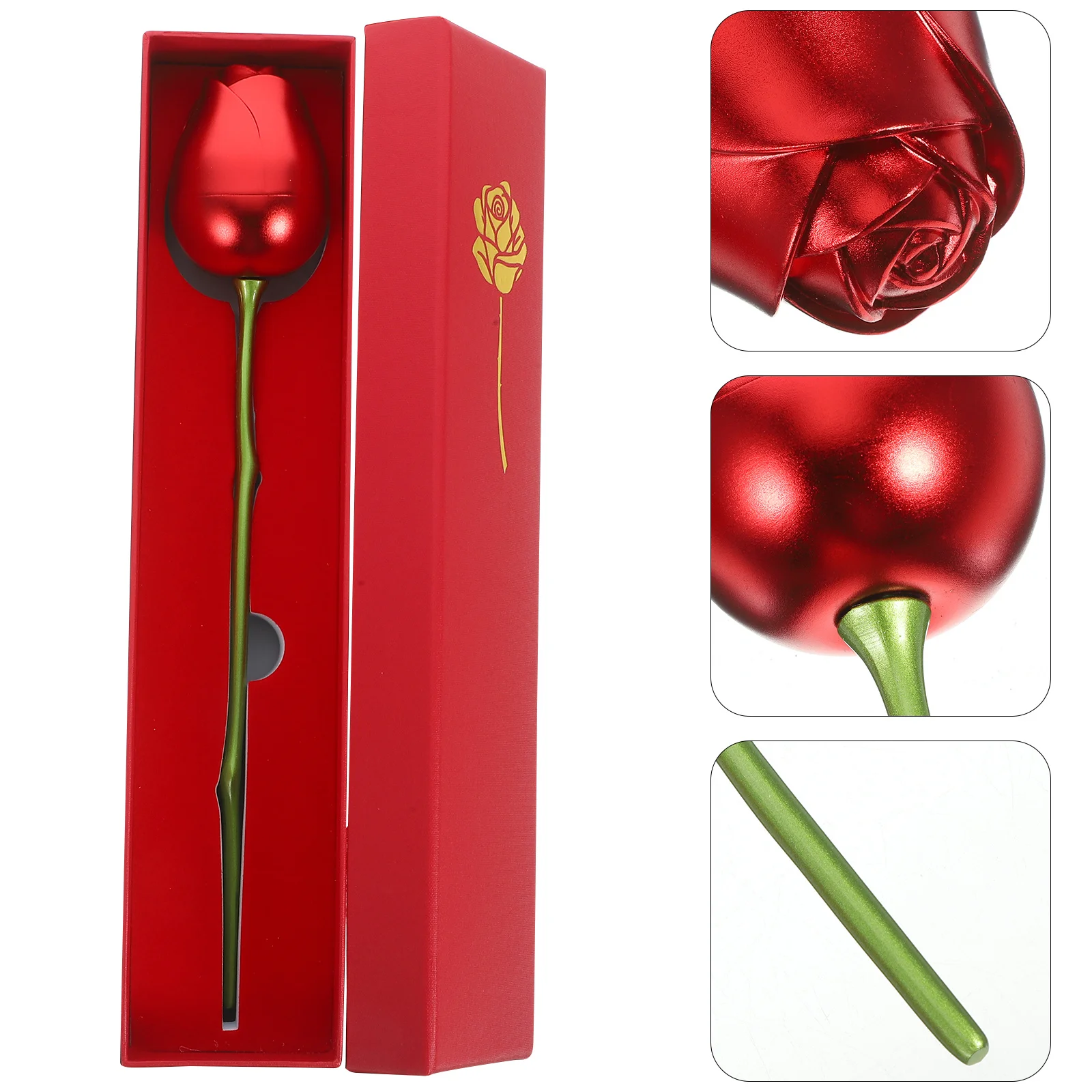 1Set Rose Ring Box Romantic Style Flower Design Engagement Proposal Wedding Jewelry Case Ring Boxes Jewelry Box for Rings