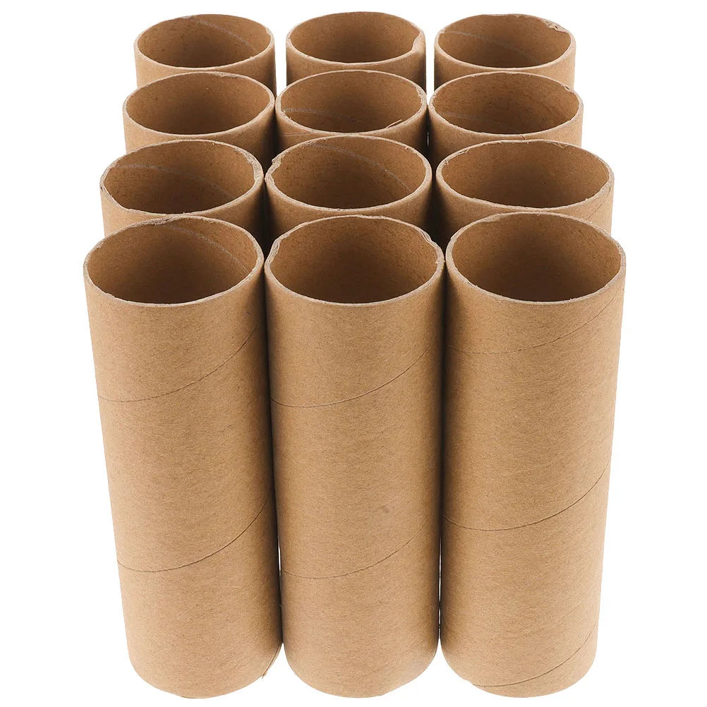 

25Pcs Blank Paper Tubes for Crafts Round Paper Supplies Projects for Kids Classroom
