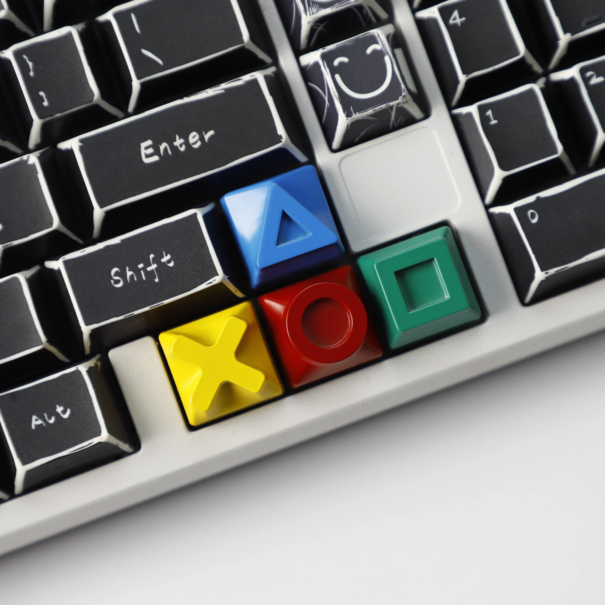 Game Console Keycaps Arrow Keys 4pcs Custom Mechanical Keyboard Caps Alloy Gaming Key Caps Personality Stress Relief