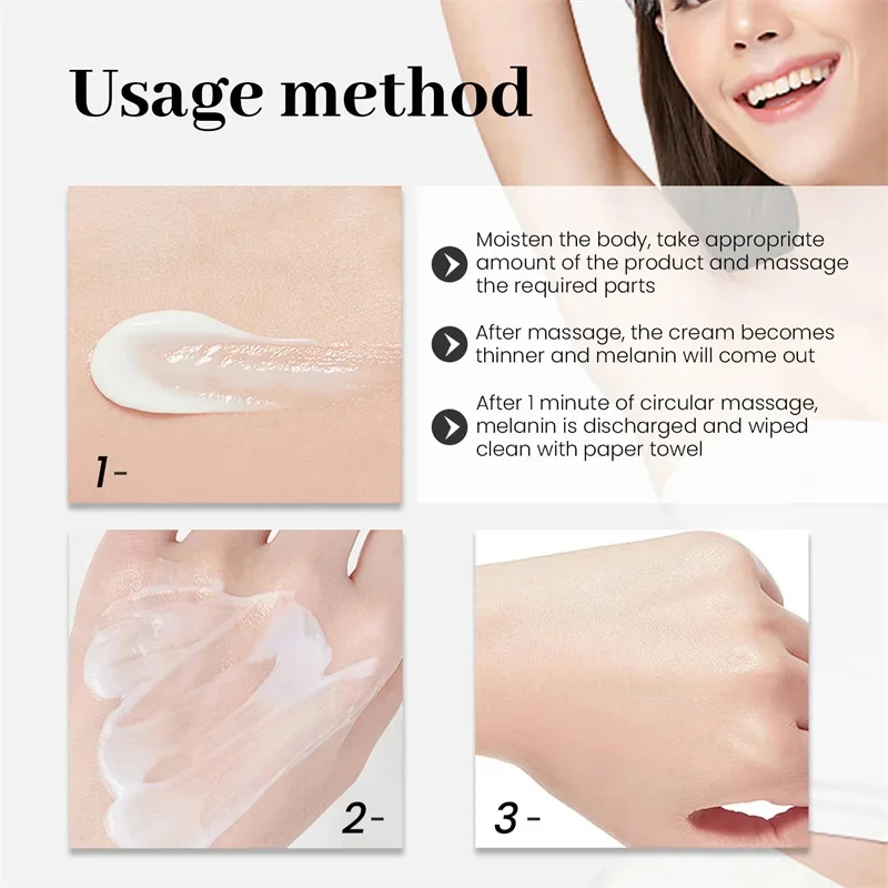 كريم تبييض الأجزاء الخاصة تحت الإبط مصل تبييض تبييض بعقب الركبة سطع الفخذ الداخلي الأجزاء الحميمة إزالة الميلانين الداكن #5