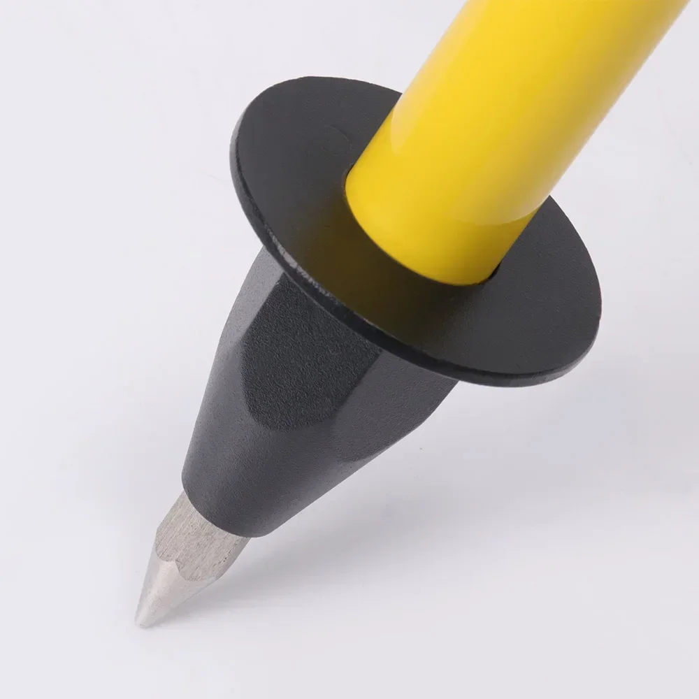 2024 bippé de alumínio do pólo do prisma em bípode amarelo do tripé de levantamento