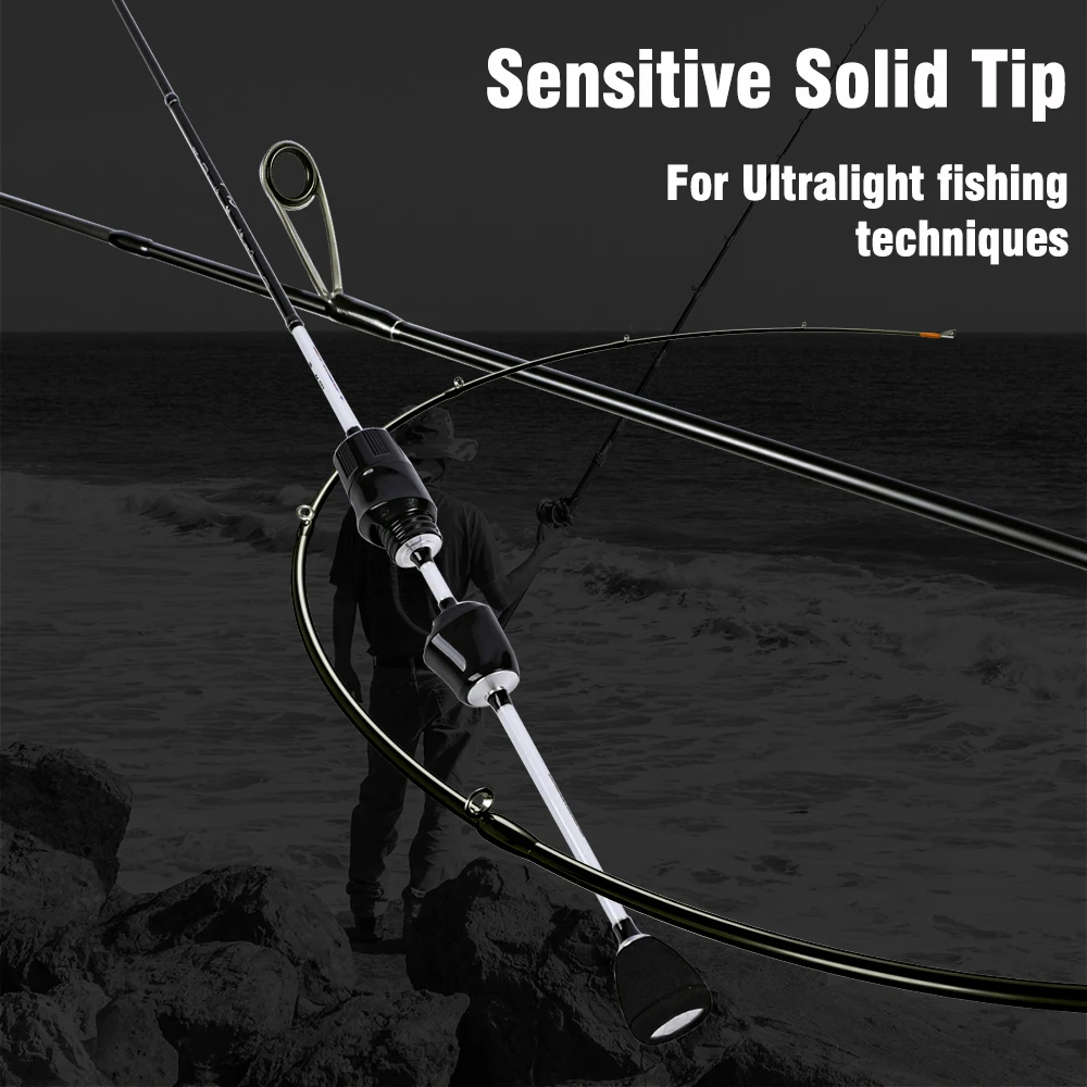 Mifine ILLUSION SLASH XUL Ultralight Spinning Rod 0.2-0.8g 30T Carbon Fiber Fuji/LS Rings Solid Tips For Trout Fishing
