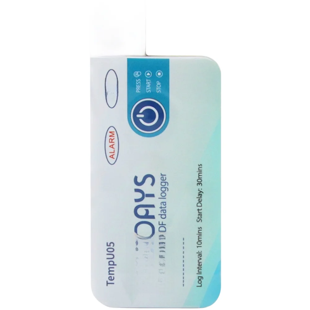 PDF Report Export Temp Data Logger Cold Chain Transport PDF Data Export 60-day Recording 0.5 Accuracy Alarm Flashing Light