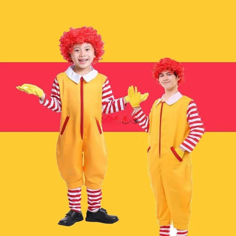 

Хэллоуин Костюм Дядя Монеда eup Пар Клоун Косплей Костюм Забавный комедийный наряд для выступлений Женская этническая одежда