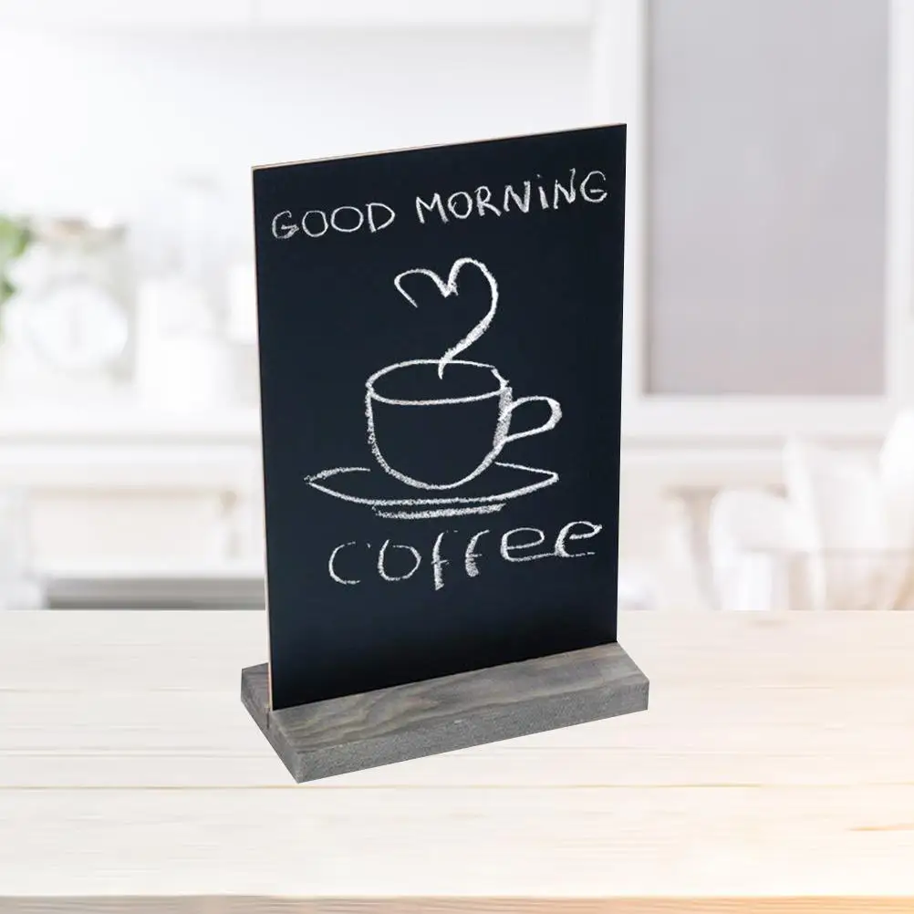 22 X Mini Wooden Chalkboard Stand Memo Blackboard Erasable Message Board Sign Display For Party Restaurant Christmas