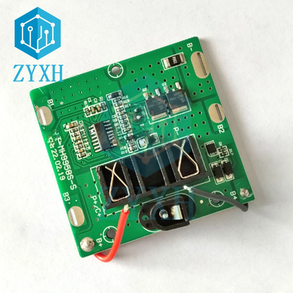 BMS 5S 21V 18V 12A Li-ion 18650 Battery Packs Charge Board Short Circuit/Temperature Protection with DC Connector For Drill